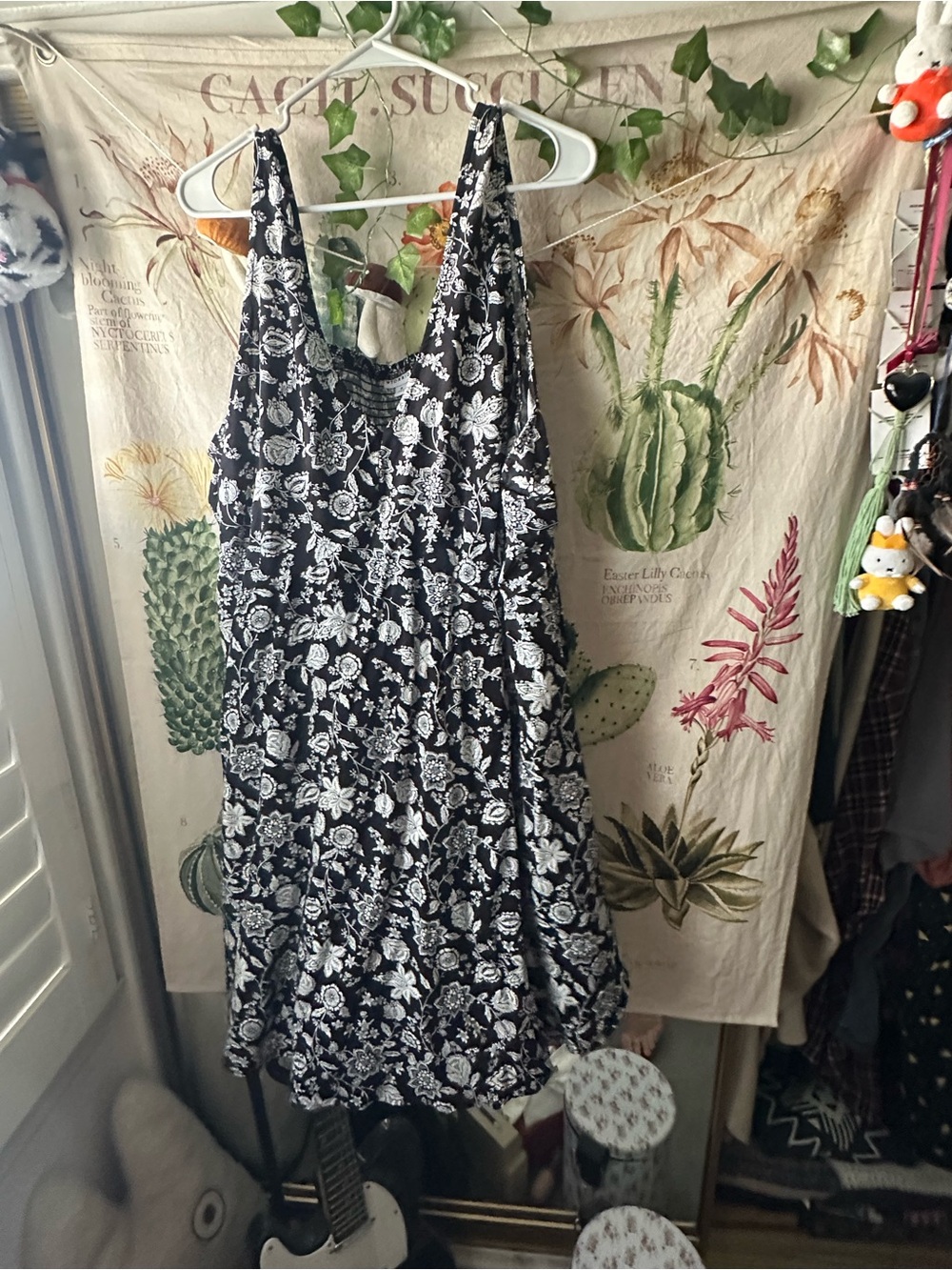 torrid Black and White Floral Mini Dress